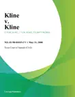 Kline v. Kline synopsis, comments