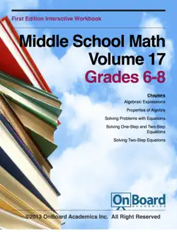 middle school math volume 1 book cover image