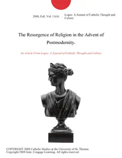 the resurgence of religion in the advent of postmodernity. imagen de la portada del libro