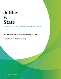 jeffley v. state book cover image