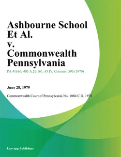 ashbourne school et al. v. commonwealth pennsylvania imagen de la portada del libro