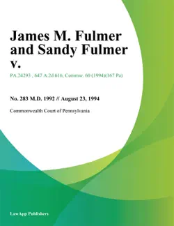 james m. fulmer and sandy fulmer v. book cover image
