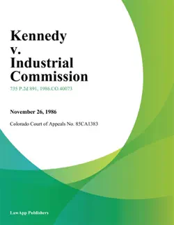 kennedy v. industrial commission imagen de la portada del libro