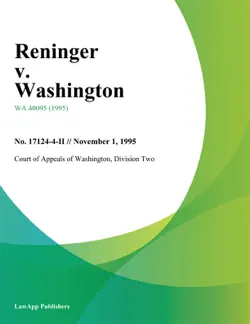 reninger v. washington book cover image