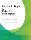 Patrick L. Doyle v. Robert E. Pennington synopsis, comments