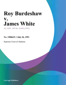 roy burdeshaw v. james white book cover image