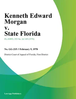 kenneth edward morgan v. state florida book cover image