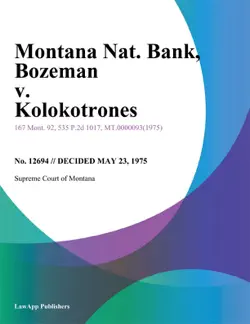 montana nat. bank book cover image