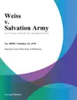 Weiss v. Salvation Army synopsis, comments