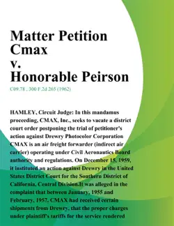 matter petition cmax v. honorable peirson book cover image