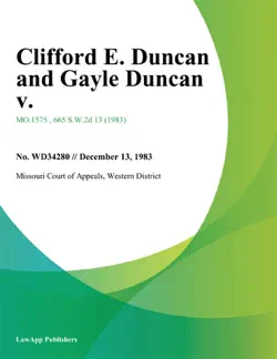 clifford e. duncan and gayle duncan v. book cover image