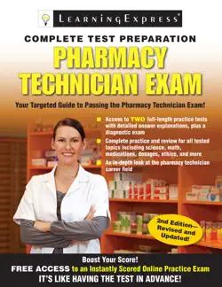 pharmacy technician exam book cover image