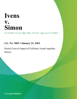 ivens v. simon book cover image