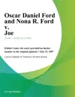 Oscar Daniel Ford and Nona R. Ford v. Joe synopsis, comments