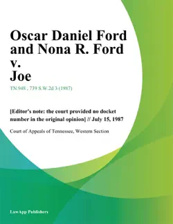 oscar daniel ford and nona r. ford v. joe book cover image