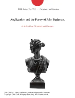 anglicanism and the poetry of john betjeman. imagen de la portada del libro