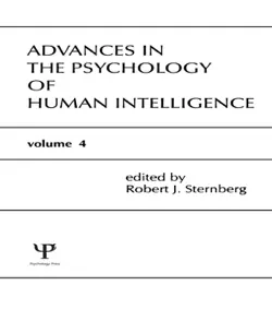 advances in the psychology of human intelligence book cover image