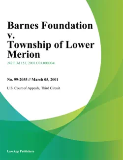barnes foundation v. township of lower merion book cover image