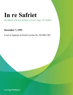 in re safriet book cover image