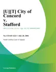 City of Concord v. Stafford synopsis, comments