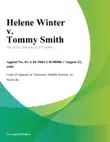 Helene Winter v. Tommy Smith synopsis, comments