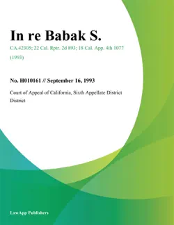 in re babak s. book cover image