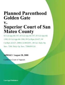 planned parenthood golden gate v. superior court of san mateo county book cover image