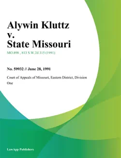 alywin kluttz v. state missouri book cover image
