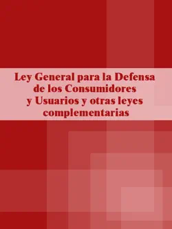ley general para la defensa de los consumidores y usuarios y otras leyes complementarias imagen de la portada del libro