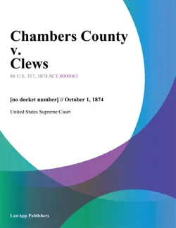 chambers county v. clews imagen de la portada del libro