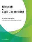 Rockwell v. Cape Cod Hospital synopsis, comments