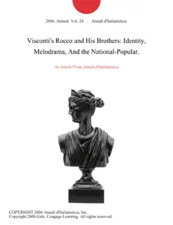 visconti's rocco and his brothers: identity, melodrama, and the national-popular. imagen de la portada del libro