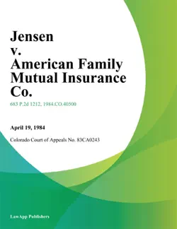 jensen v. american family mutual insurance co. book cover image