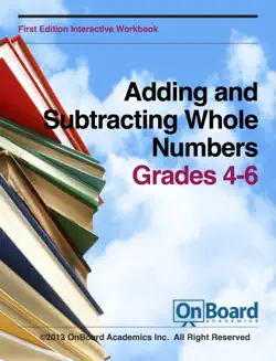 adding and subtracting whole numbers book cover image