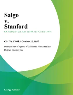 salgo v. stanford book cover image