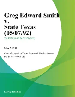 greg edward smith v. state texas book cover image