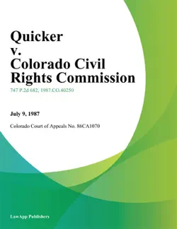 quicker v. colorado civil rights commission book cover image