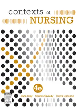 contexts of nursing book cover image