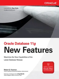 oracle database 11g new features book cover image
