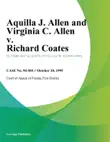 Aquilla J. Allen and Virginia C. Allen v. Richard Coates synopsis, comments
