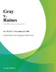 Gray v. Raines synopsis, comments