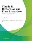 Claude R. Richardson And Elma Richardson sinopsis y comentarios