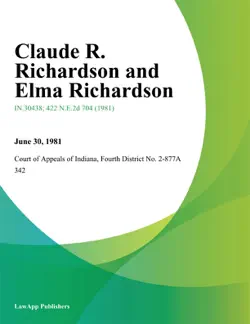 claude r. richardson and elma richardson book cover image
