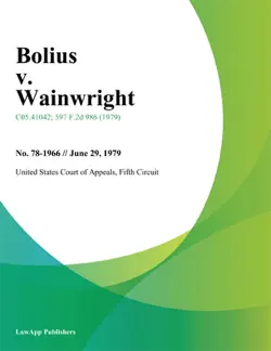 bolius v. wainwright book cover image