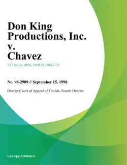 don king productions, inc. v. chavez book cover image
