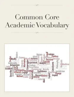 common core academic vocabulary book cover image
