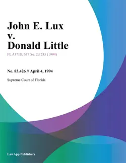 john e. lux v. donald little imagen de la portada del libro