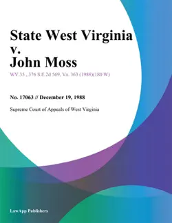state west virginia v. john moss imagen de la portada del libro
