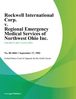 rockwell international corp. v. regional emergency medical services of northwest ohio inc. book cover image