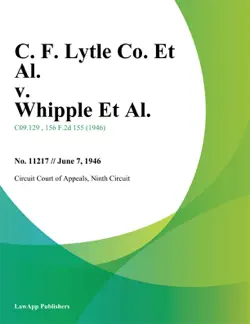 c. f. lytle co. et al. v. whipple et al. book cover image
